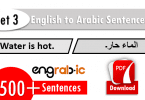 Basic English to Arabic Sentences Set 3