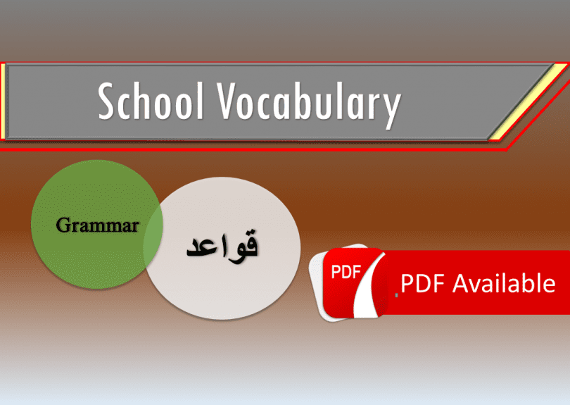 Vocabulary of Arabic-English with Translation in Urdu. Arabic Vocabulary for the learners. English vocabulary with Urdu and Arabic