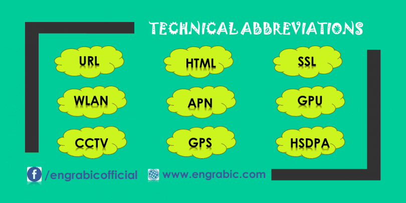 Abbreviation is a shortened form of a word, phrase or sentence. Abbreviations are shortened form of lengthy phrases and words. These are used to save time and space and to avoid the repetition of long words and phrases. Here is given a list of 100+ Technical Abbreviations.  