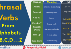 Verbs that are used to define some actions are called Phrasal Verbs. These are used in Spoken English and formal texting. Examples are Be into, Be Out, Call Out,  etc. 200 Phrasal Verbs with Sentences and Examples to help you learn this important Part of Speech. Phrasal are important to learn English. Most of the phrasal verbs consist of two words, verb+adverb. Want to improve your English Skills? Here are the 200 most important Phrasal Verbs that are commonly used in English Grammar.