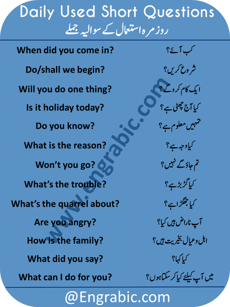 An interrogative word or question word is a function word used to ask a question, such as what, when, where, who, which, whom, whose, why, whether and how. They are sometimes called wh-words, because in English most of them start with wh- . These are the WH question words (Why How etc) that we use to make question word questions. This page lists their functions and gives example sentences.  If you would like to use this Question Words wall chart in your classroom, then you can use them in classroom.