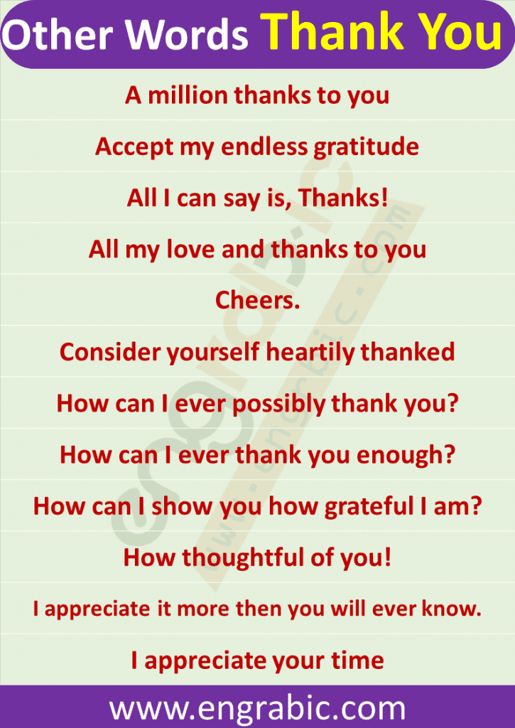 Saying thank you has power. It can help you feel gratitude, share joy and kindness with others, and make other people smile and feel happy. I want you to know how ALL the different ways to say thank you in English so you can express your appreciation in any situation. Here is a list of 100 Expressions which will tell you how Say Thank You in different Ways