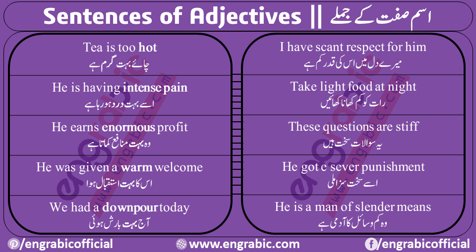 An adjective is a word that modifies a noun or noun phrase or describes its referent. Its semantic role is to change information given by the noun. It is usually comes right before the noun or the pronoun that it modifies. We can use more than one adjective to describe a noun or a pronoun and when a noun comes before another noun, it becomes its adjective.