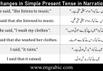 Changes of Tenses in Narration is very very important because any mistake in tense may lead to the critical mistakes. So in this lesson, we will try to learn change in Simple Present Tense in Direct and Indirect. Starting from the rules of tenses, we will end this lecture up using some examples of every rule.